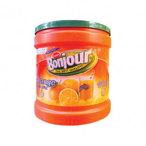 BONJOUR ORANGE FLAVOURED POWDER DRINK 2.5KG