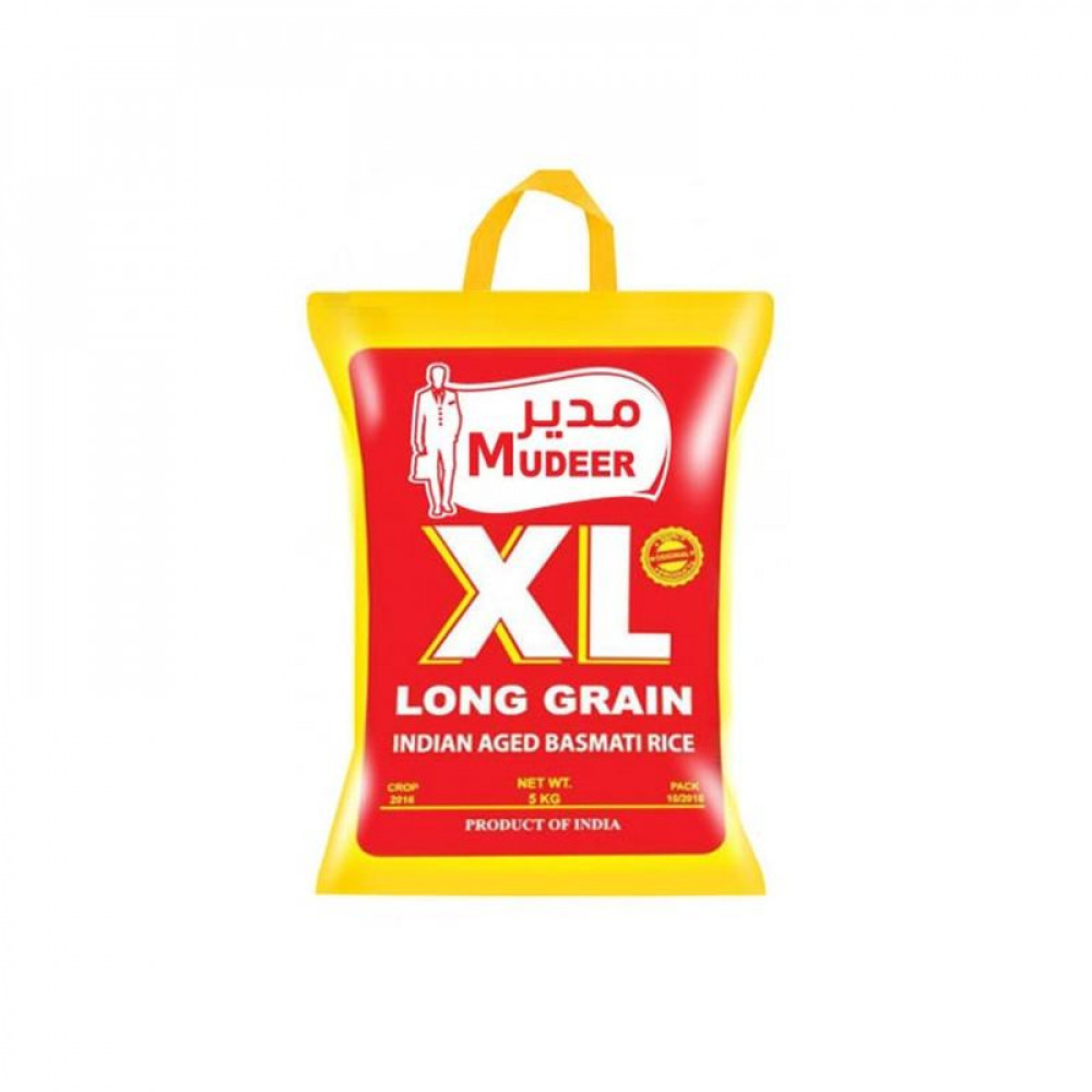 MUDEER XL LONG GRAIN BASMATI RICE 5 KG