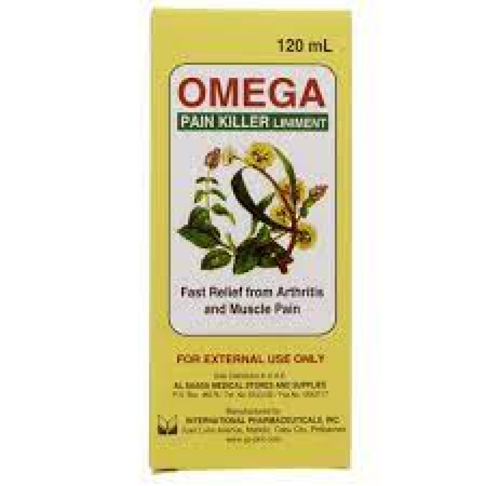 OMEGA PAIN KILLER LINIMENT OIL 120ML WITH BOX