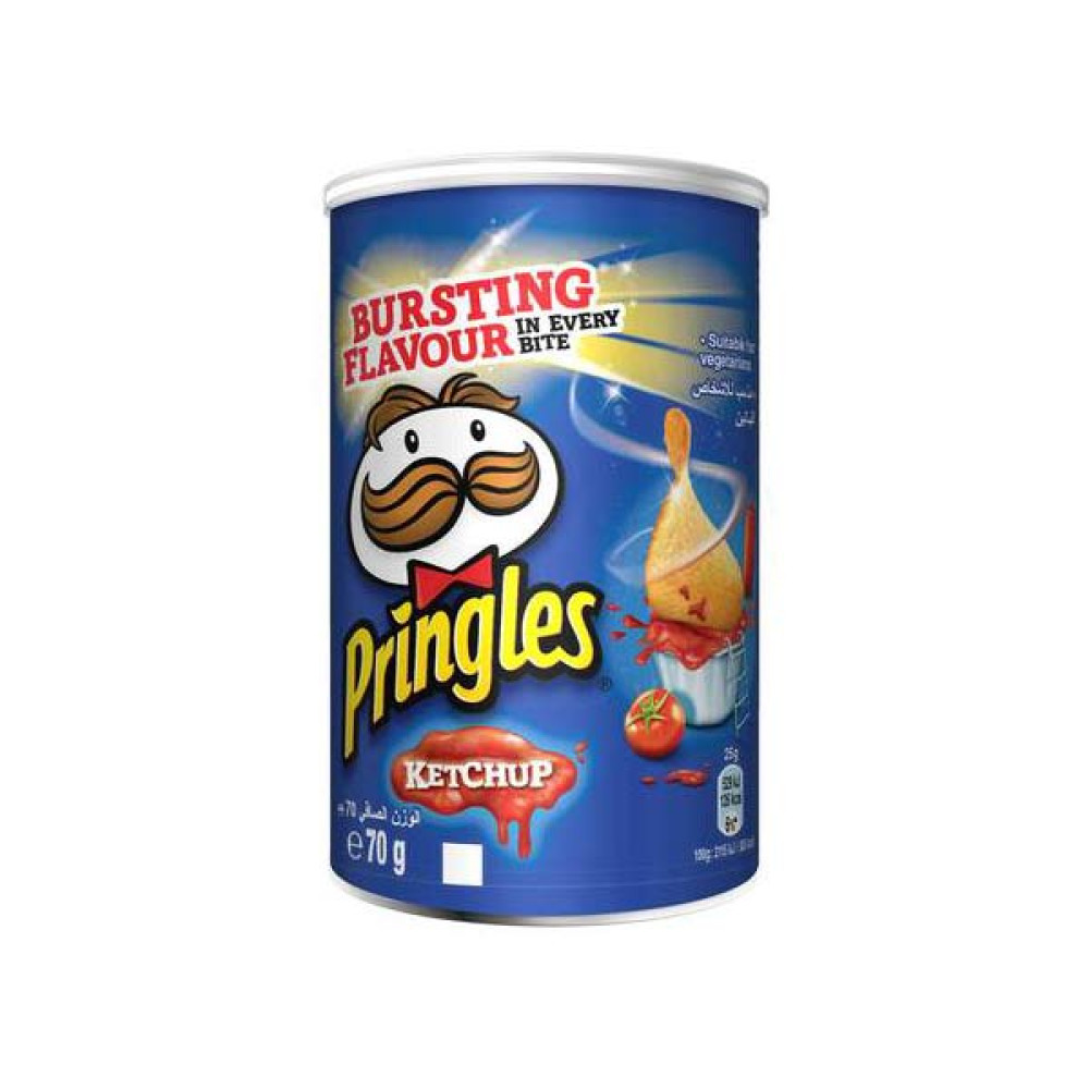 PRINGLES POTATO CRISPS KETCHUP 70GM 
