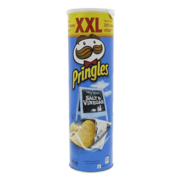 PRINGLES POTATO CRISPS XXL SALT & VINEGAR 200GM 