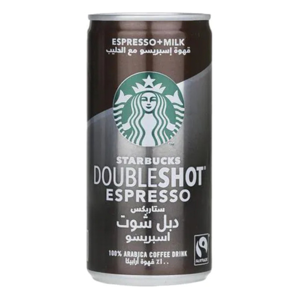 STARBUCKS COFFEE DRINK DOUBLE SHOT ESPRESSO 200ML 