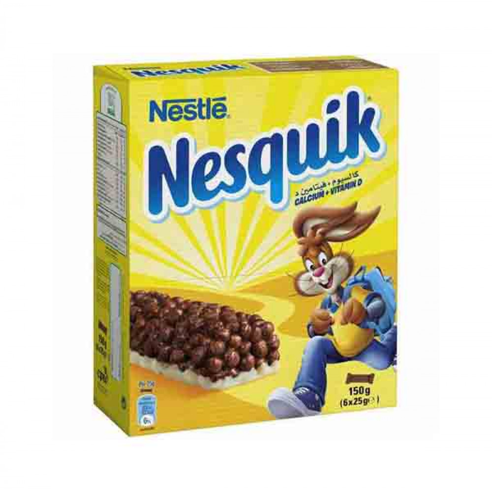 Nesquick Cereal Bars 6 x 25gm  Nesquick Cereal Bars 6 x 25gm