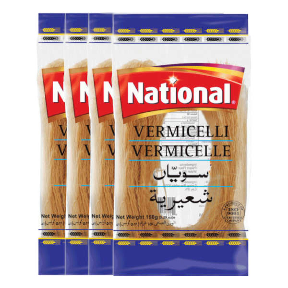 NATIONAL VERMICELLI 4 X 150GM 