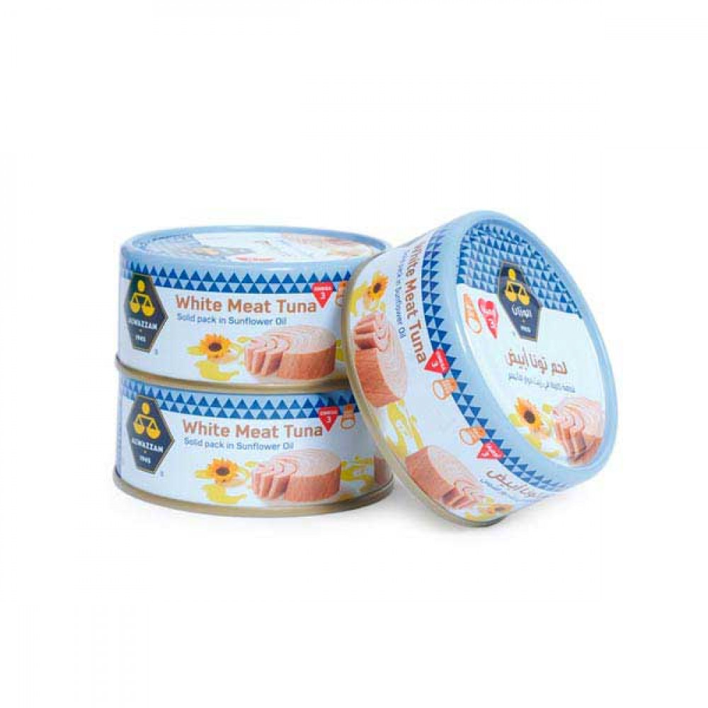 Al Wazzan White Meat Tuna Easy Open 3 x 160gm  Al Wazzan White Meat Tuna Easy Open 3 x 160gm