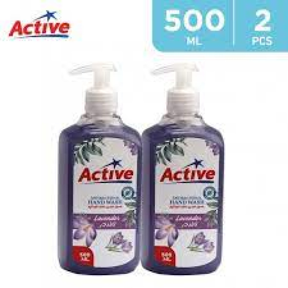ACTIVE ANTIB. HAND WASH LAVENDER 2 X 500ML
