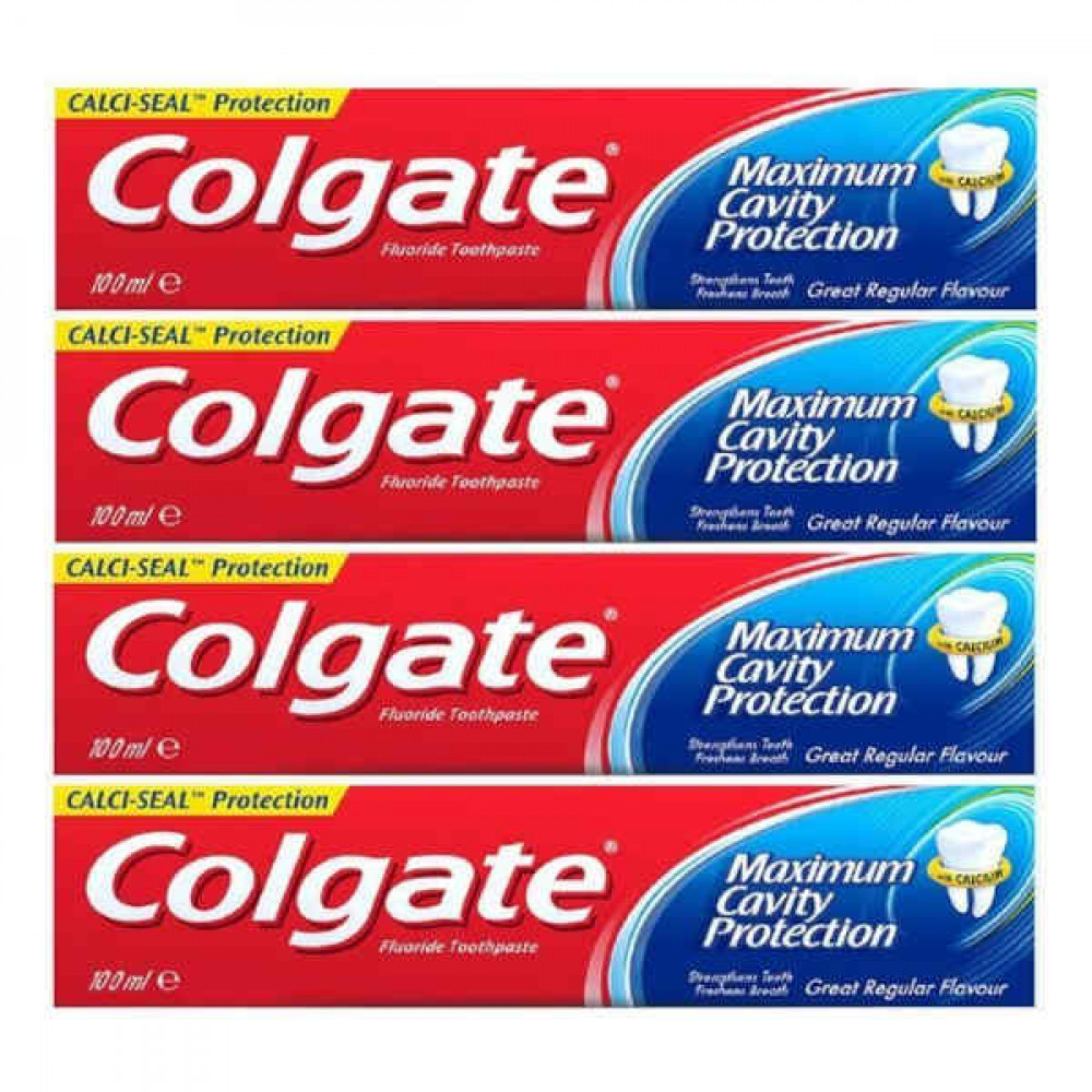 COLGATE TOOTHPASTE MAXIMUM CAVITY PROTECTION 4 X 100ML 