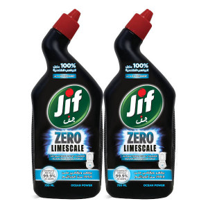 JIF ZERO LIMESCALE TOILET CLEANER OCEAN POWER 2 X ..