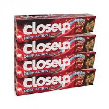 Closeup Tooth Paste Red Hot 4X120Ml