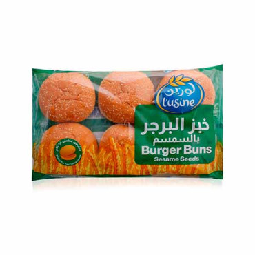 LUSINE BURGER BUNS SESAME SEEDS 400GM 