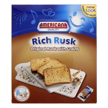 AMERICANA RICH RUSK ORIGINAL RUSK WITH GRAINS 385GM 