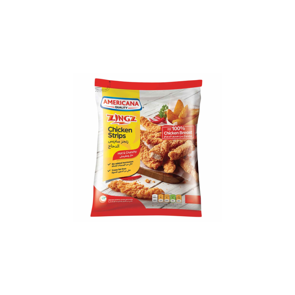 AMERICANA CHICKEN STRIPS SPICY BAG 1KG