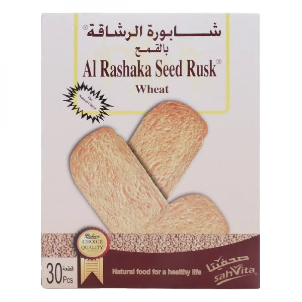 Al Rashaka Seed Rusk Wheat 420gm  Al Rashaka Seed Rusk Wheat 420gm