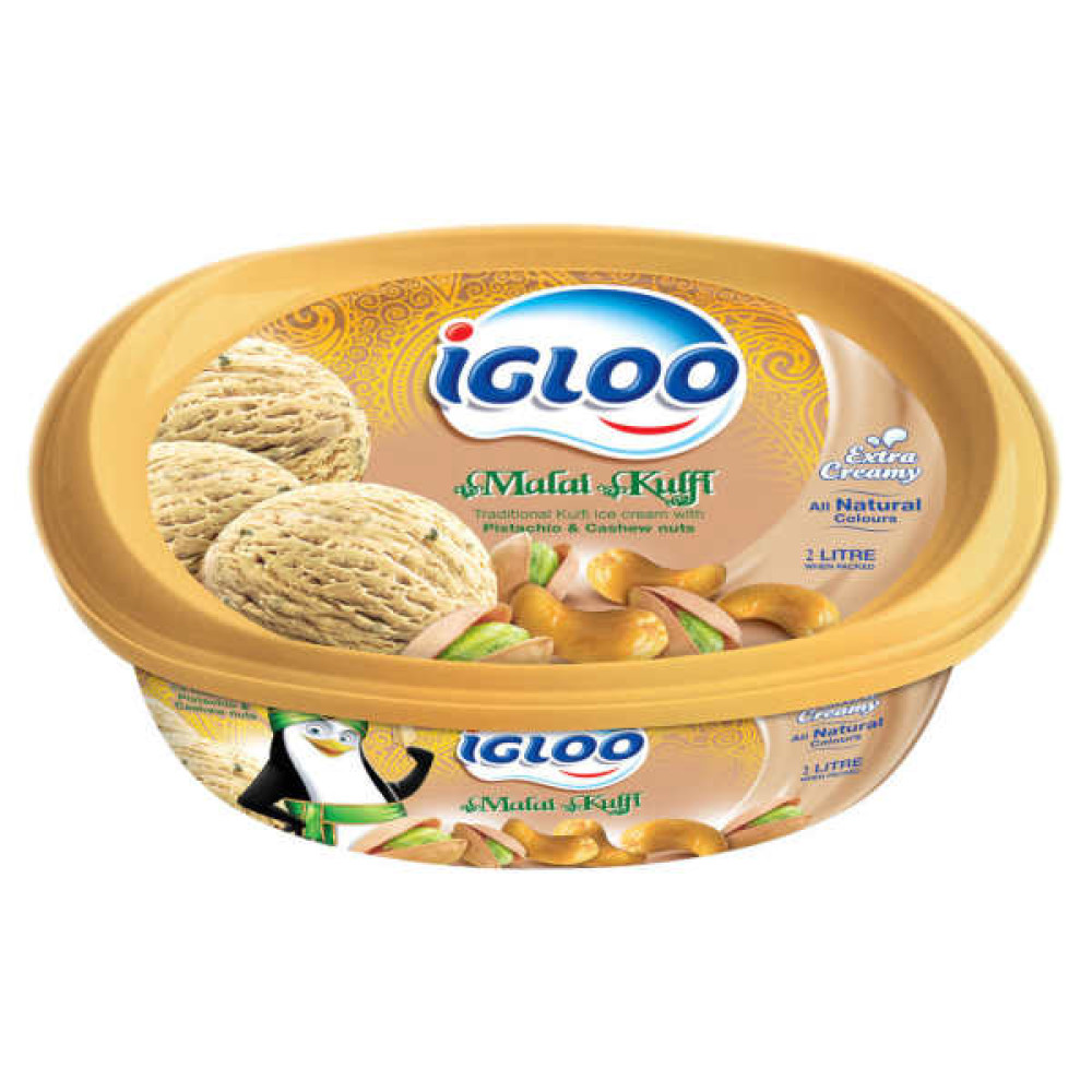 IGLOO ICE CREAM MALAI KULFI 2LTR 