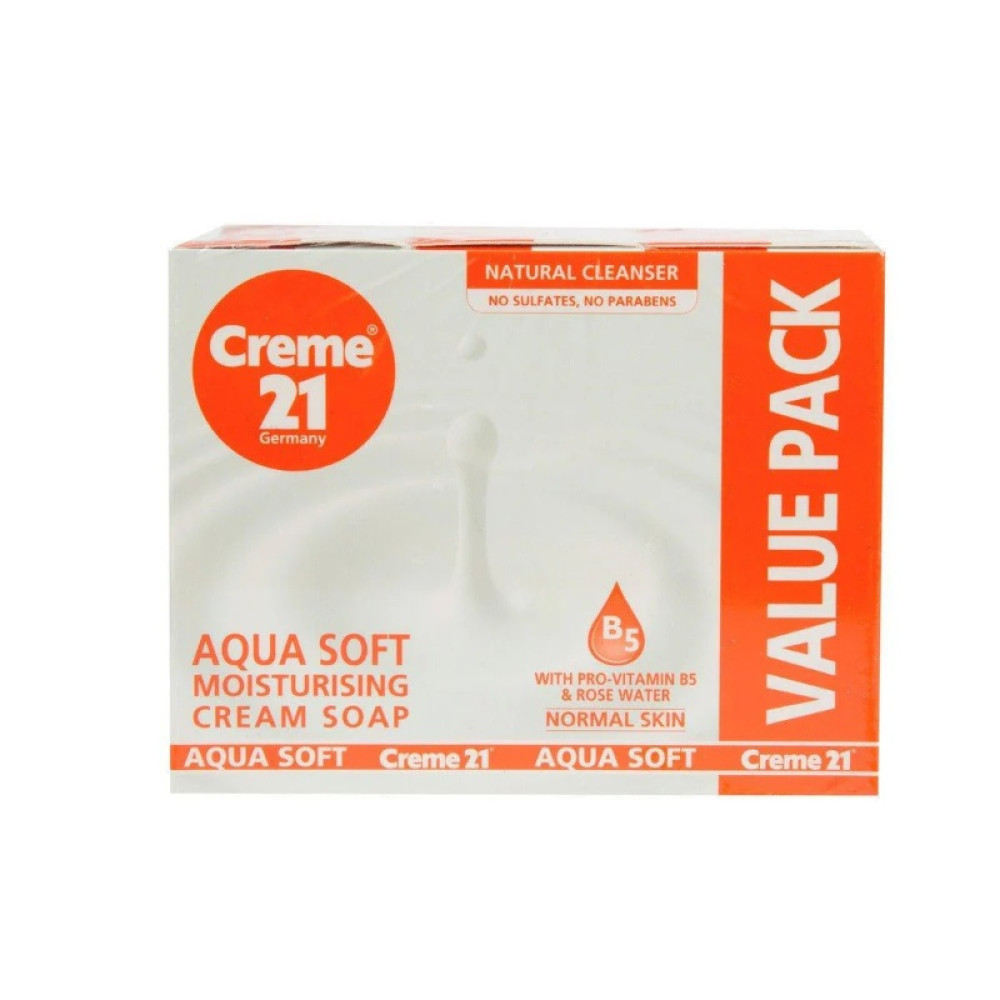 CREME 21 CREMEY AQUA SOAP 4 X 125 GM