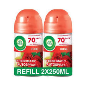 AIRWICK FRESHMATIC NIGHT ROSE REFILL 2X250ML @30%