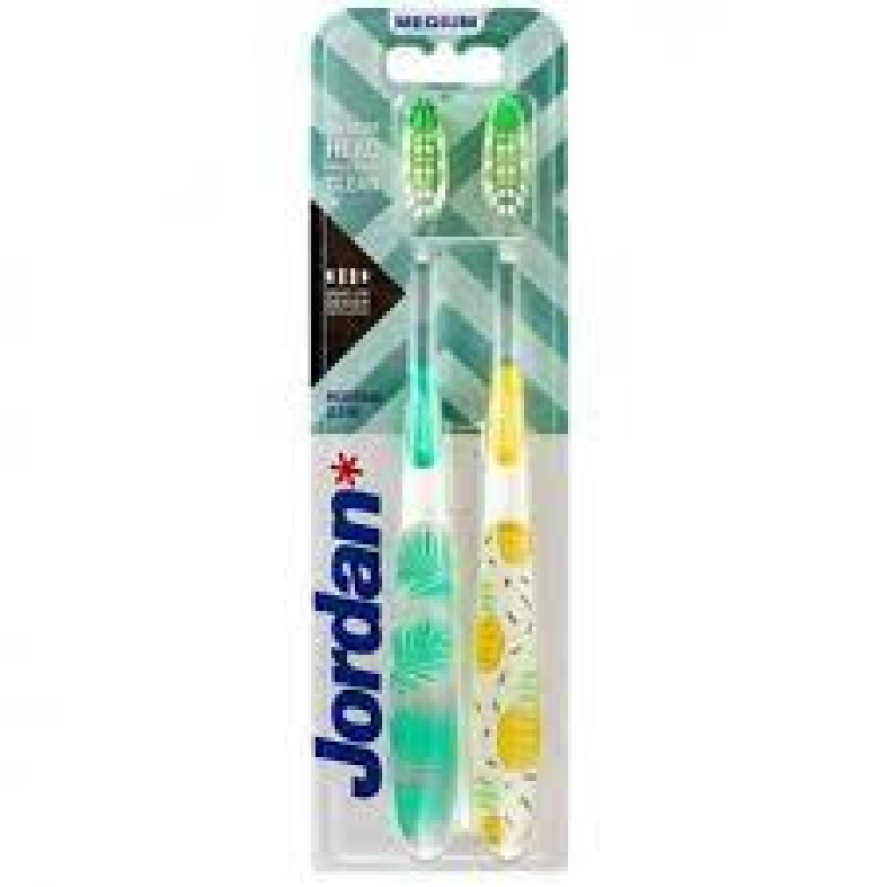 JORDAN INDIVIDUAL CLEAN TOOTHBRUSH MEDIUM 2PCS