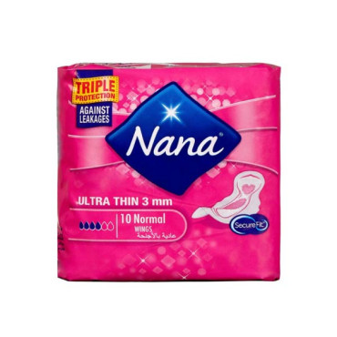 NANA SANITARY PADS ULTRA THIN NORMAL WINGS 10S 