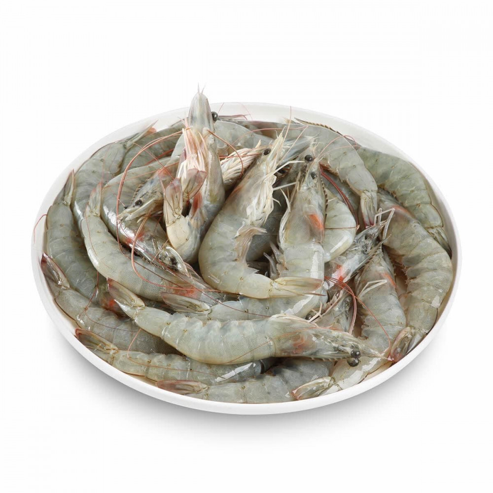 Fresh Farmed Shrimps - 1Kg (Approx)  Fresh Farmed Shrimps - 1Kg (Approx)