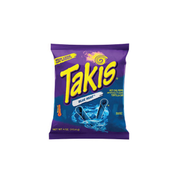 TAKIS BLUE HEAT HOT CHILI PEPPER CHIPS 113.4G