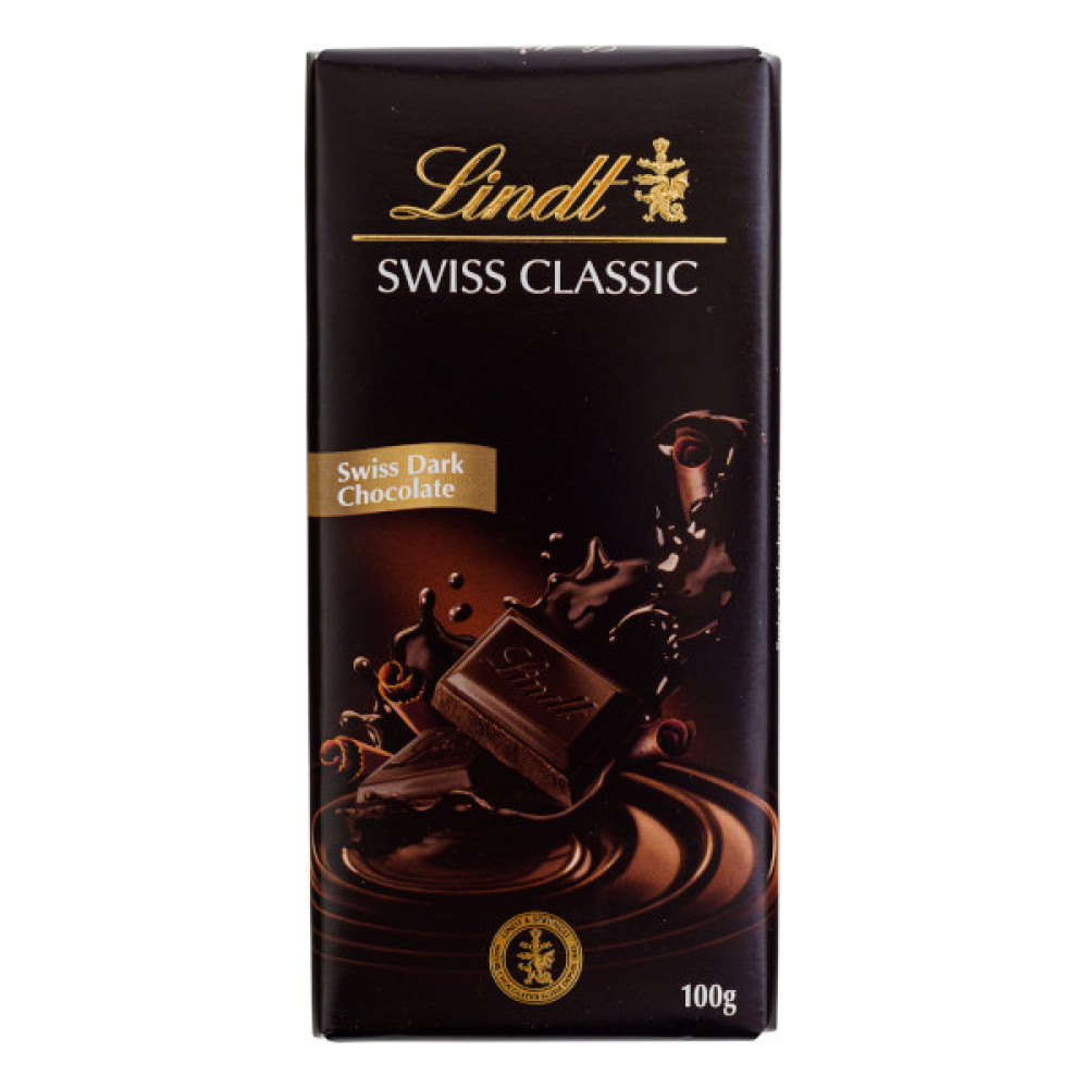 LINDT SWISS CLASSIC DARK CHOCOLATE 100GM 