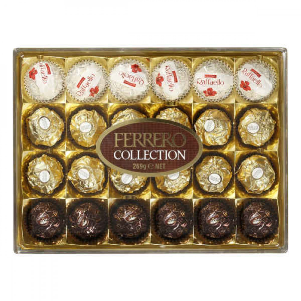 Ferrero Rocher Collection Chocolate T24 269gm  Ferrero Rocher Collection Chocolate T24 269gm