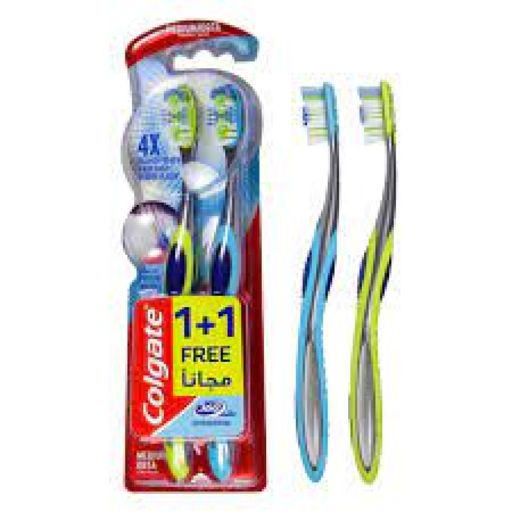 COLGATE TOOTHBRUSH 360 INTERDENTAL MED VAL PK 2 PC