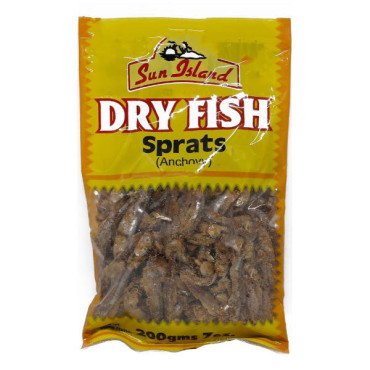 SUN ISLAND DRY FISH SPRATS (ANCHOVY) 175GM 
