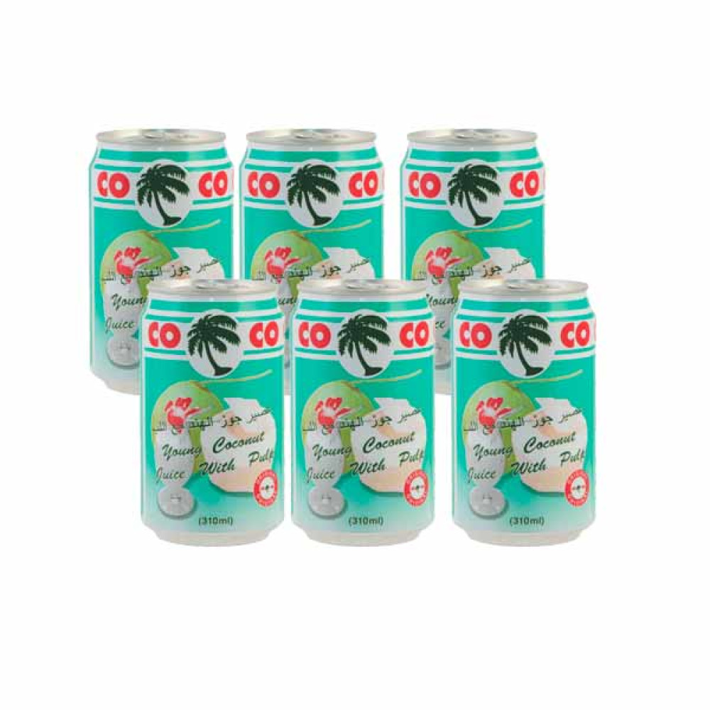 COCO COCONUT JUICE 6 X 310ML 