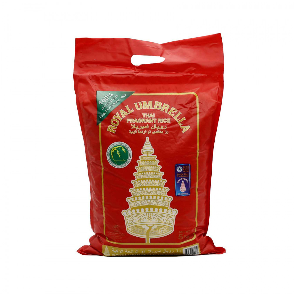 Royal Umbrella Thai Jasmine Rice 5Kg  Royal Umbrella Thai Jasmine Rice 5Kg