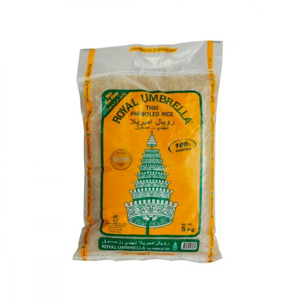 Royal Umbrella Thai Parboiled Rice 5Kg  Royal Umbrella Thai Parboiled Rice 5Kg