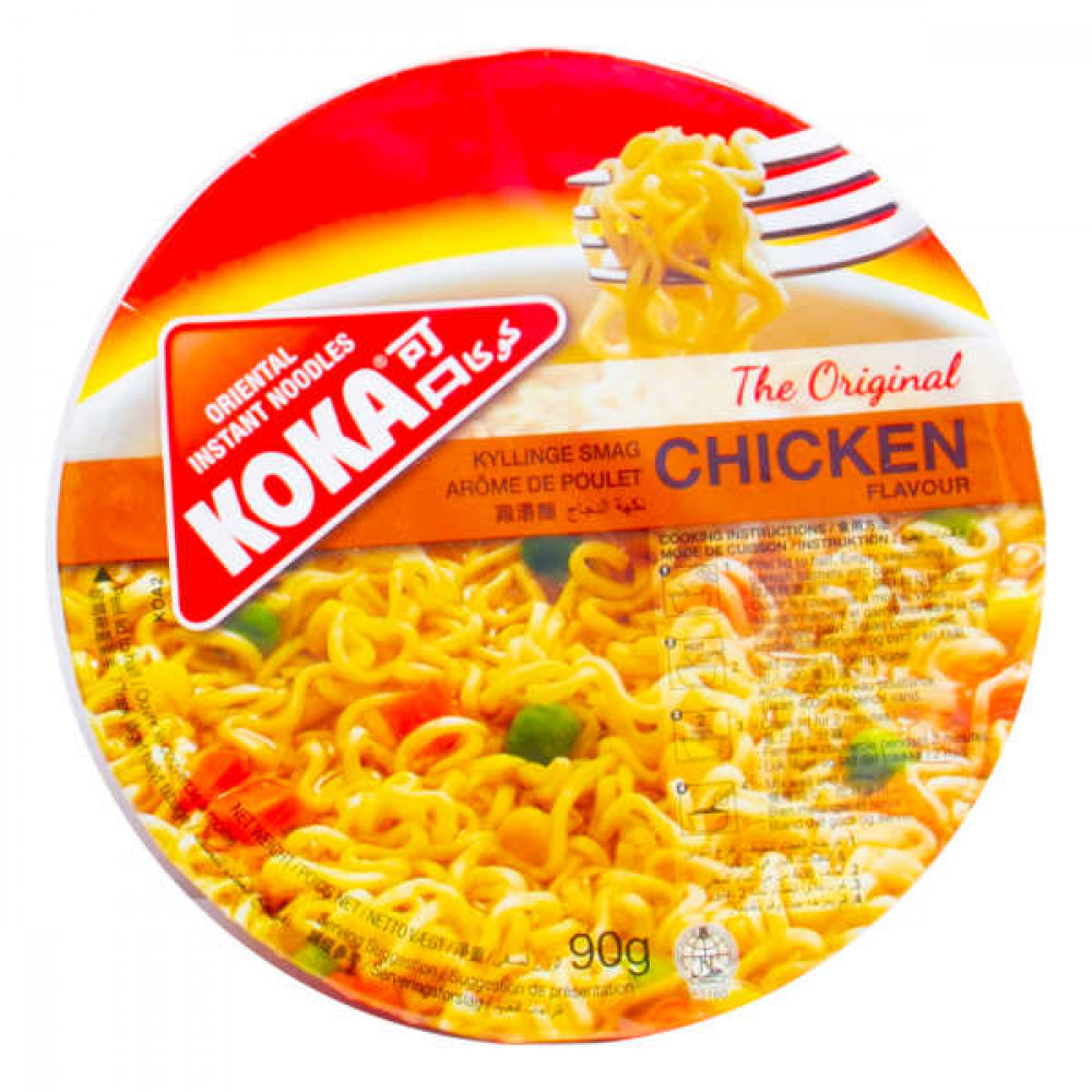 Koka Instant Bowl Noodle Chicken 90gm  Koka Instant Bowl Noodle Chicken 90gm
