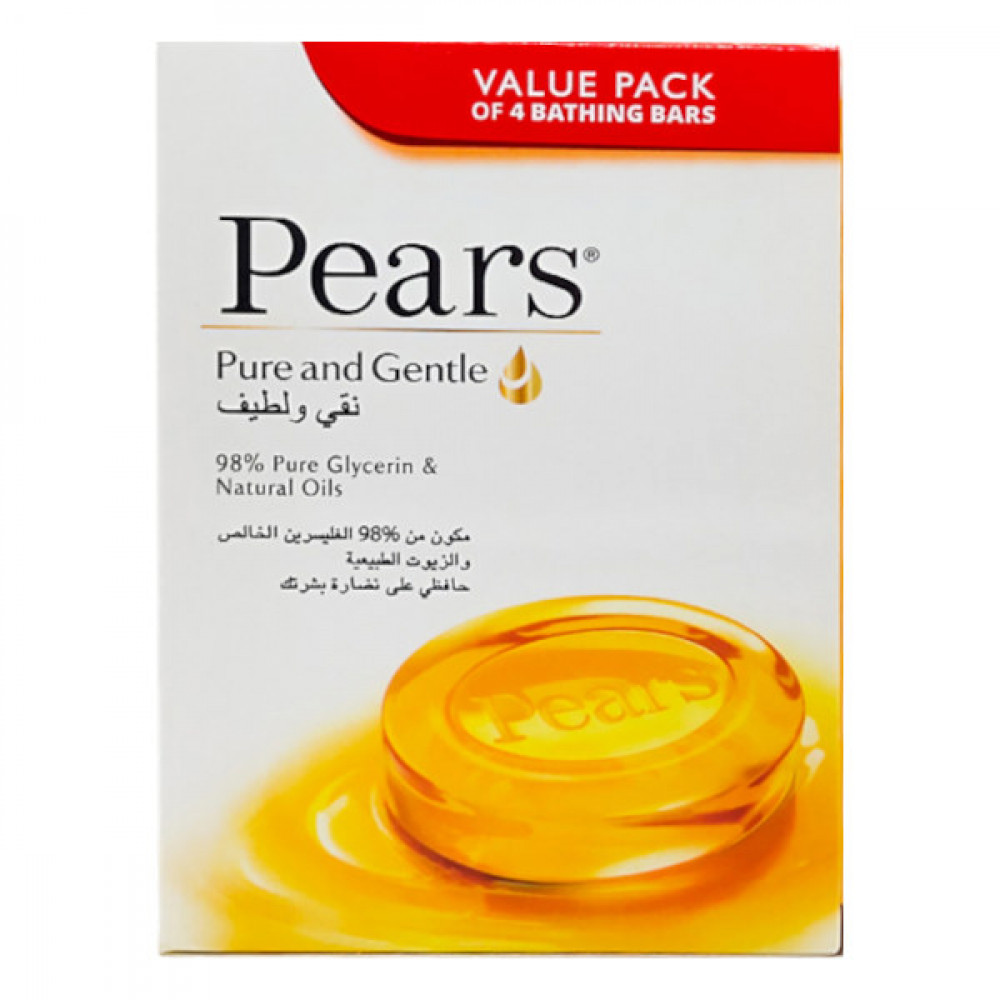 Pears Soap Pure & Gentle 4 x 125gm  Pears Soap Pure & Gentle 4 x 125gm