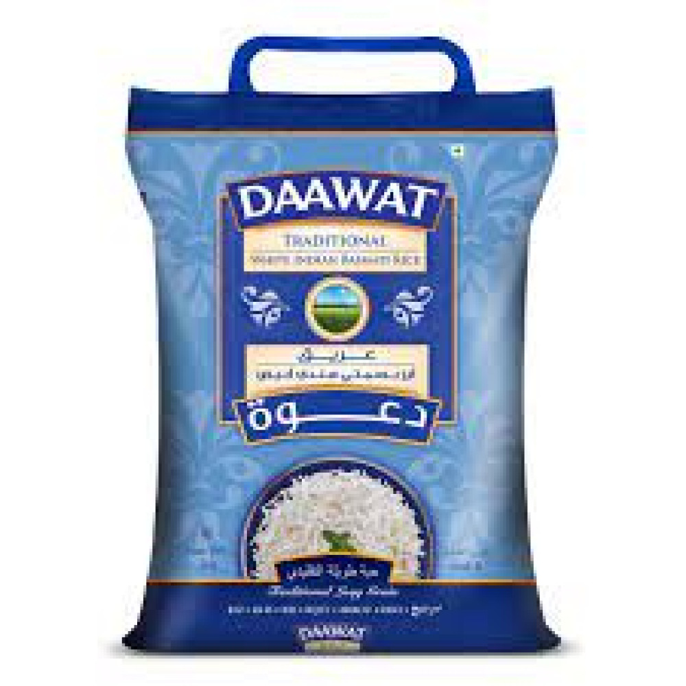 DAAWAT TRADITIONAL INDIAN BASMATI RICE 5KG