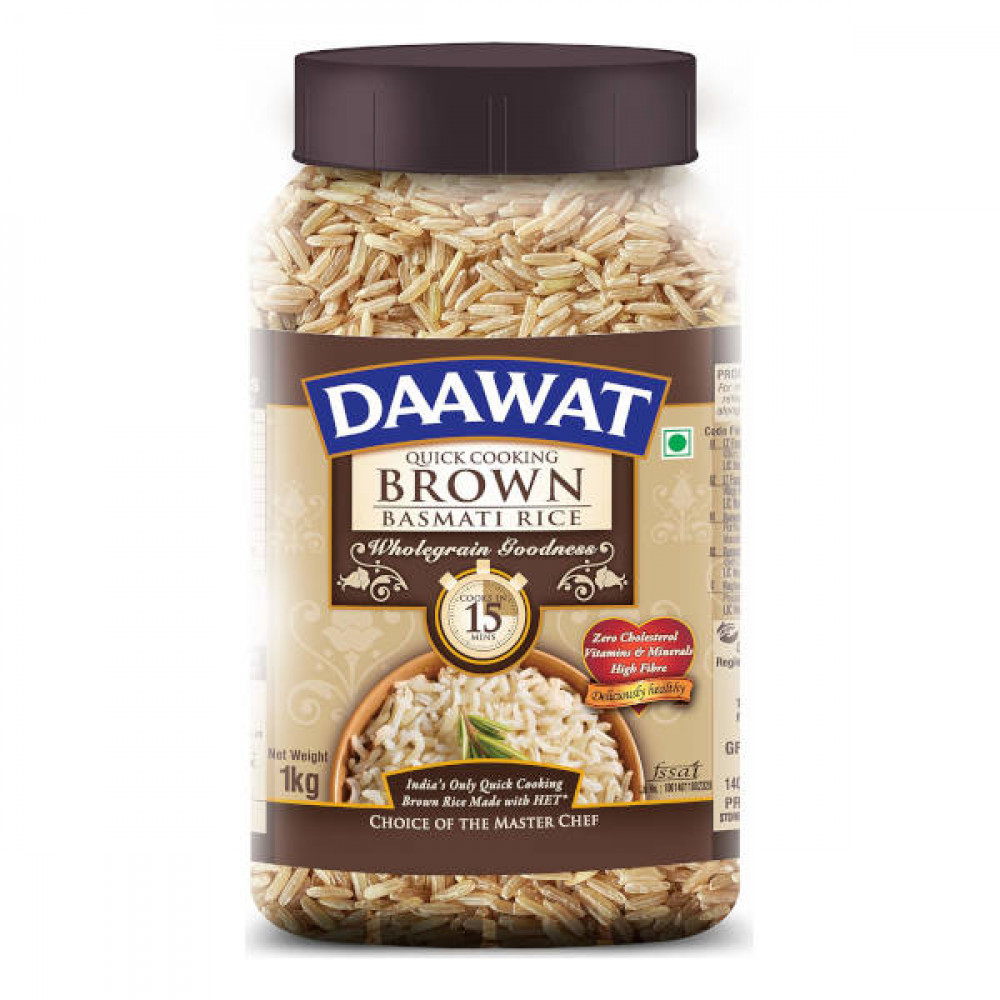 Daawat Brown Basmati Rice 1Kg  Daawat Brown Basmati Rice 1Kg