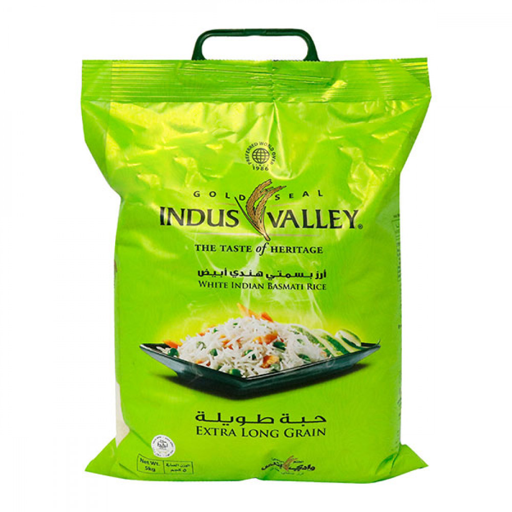 Indus Valley Extral Long Grain Basmati Rice 5Kg  Indus Valley Extral Long Grain Basmati Rice 5Kg