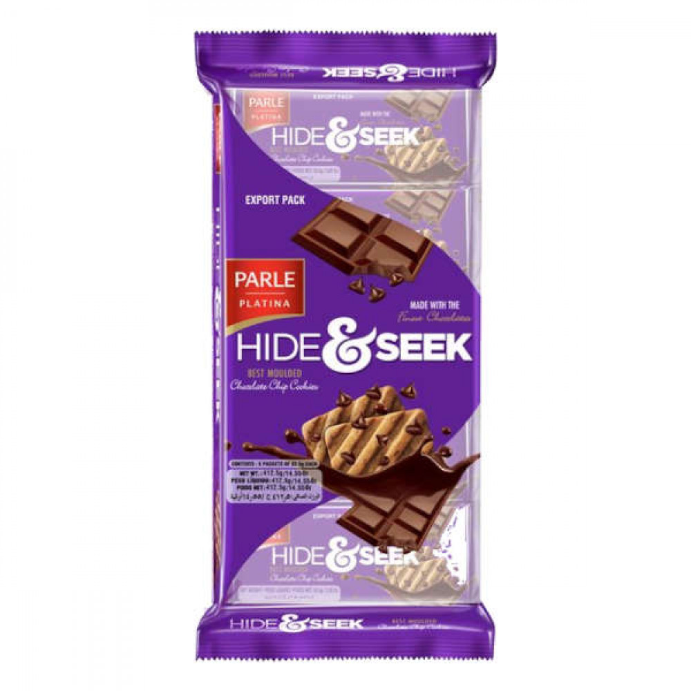 Parle Hide & Seek Chocolate Chip Cookies 5 x 82.5gm  Parle Hide & Seek Chocolate Chip Cookies 5 x 82.5gm