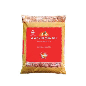 AASHIRVAAD WHOLE WHEAT FLOUR(SHUDH CHAKKI ATTA) 5K..