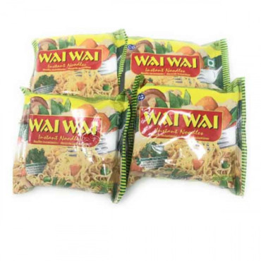 WAI WAI CHICKEN FLAVOUR NOODLES 75GMX5S
