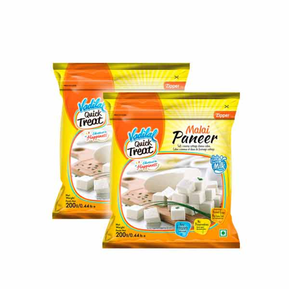 VADILAL MALAI PANEER CUBES 2 X 200GM 