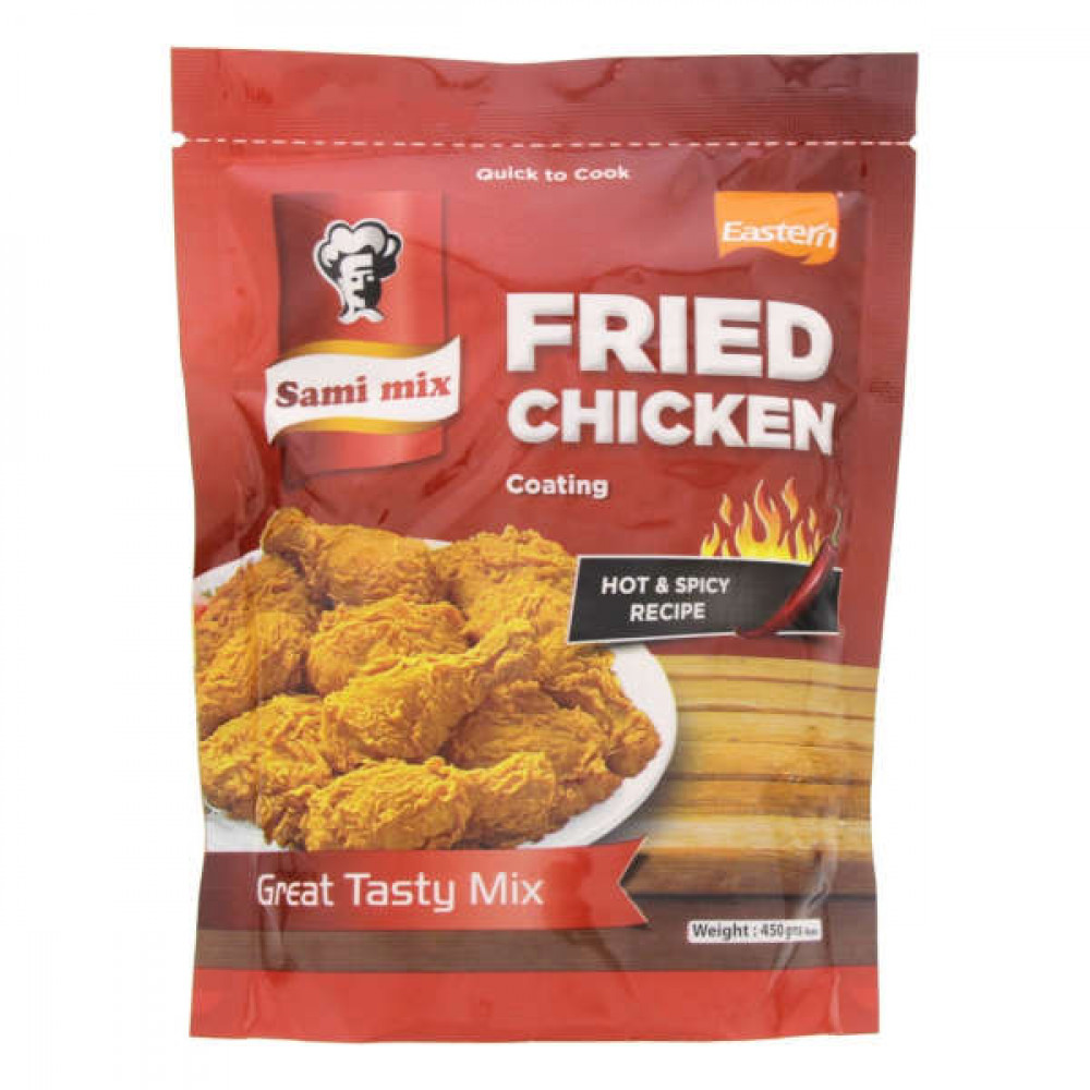 Sami Mix Fried Chicken Hot & Spicy Recipe Mix 450gm  Sami Mix Fried Chicken Hot & Spicy Recipe Mix 450gm