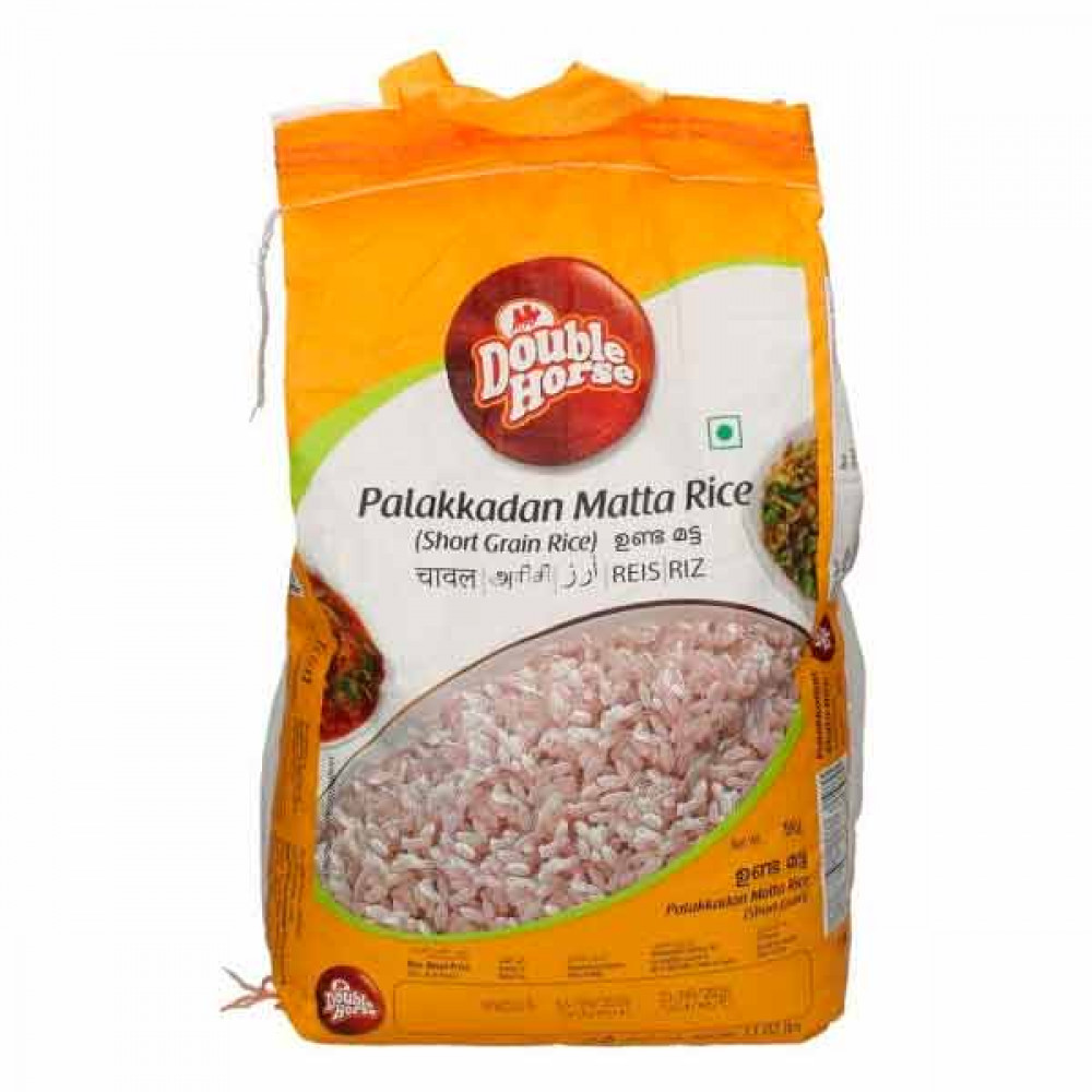 Double Horse Rose Palakkadan Matta Rice Short Grain 5Kg  Double Horse Rose Palakkadan Matta Rice Short Grain 5Kg
