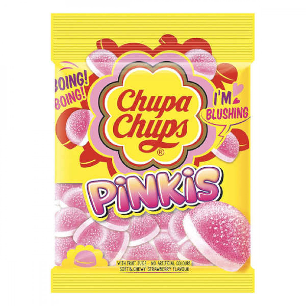 Chupa Chups Gummy Candies Pinkis 160gm  Chupa Chups Gummy Candies Pinkis 160gm