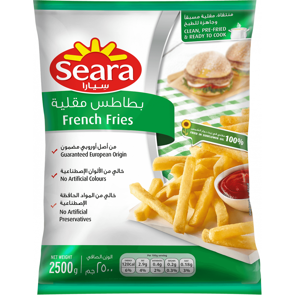 SEARA FRENCH FRIES 9MM 2500GM